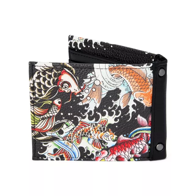 Ed Hardy Koi Fish Bifold Wallet