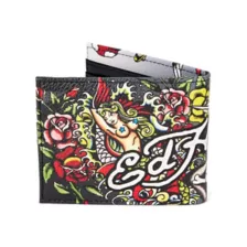 Ed Hardy Skull Tattoo Bifold Wallet at Spencer's