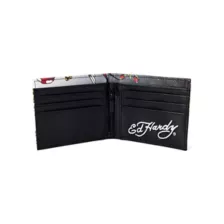 Ed Hardy Skull Tattoo Bifold Wallet at Spencer's