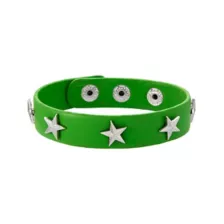 Multi-Pack Green and Black Star Spiked Bracelets - 2 Pack at Spencer's
