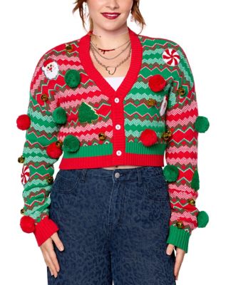 Patches Christmas Cardigan Sweater