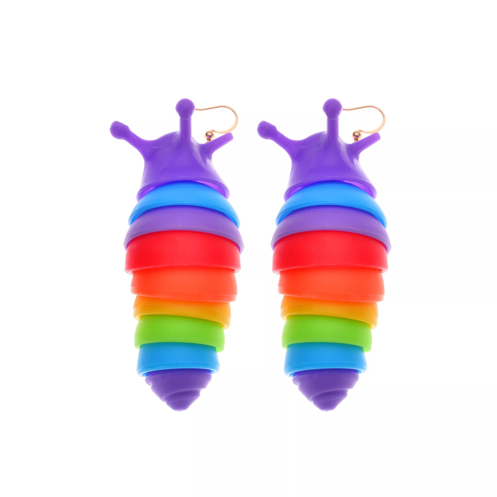 Rainbow Snail Dangle Earrings at Spencer's