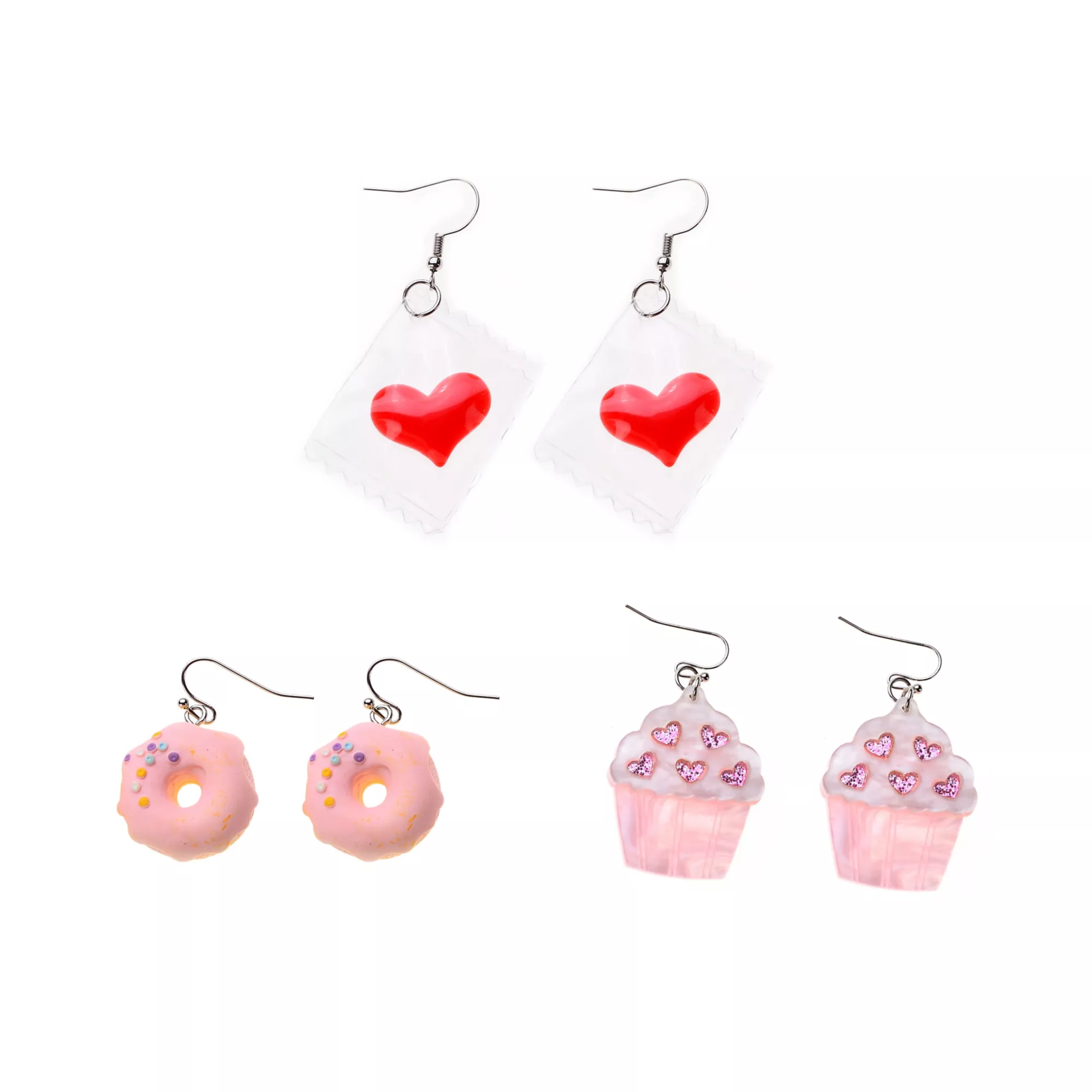 Multi-Pack Dessert Dangle Earrings - 3 Pair at Spencer's