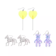 Multi-Pack Toybox Treasures Dangle Earrings - 3 Pack at Spencer's