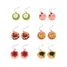 Multi-Pack Mini Cake Dangle Earrings -  6 Pair at Spencer's