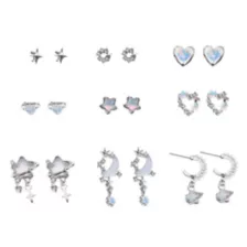 Multi-Pack Starstruck Crush Earrings - 9 Pair at Spencer's