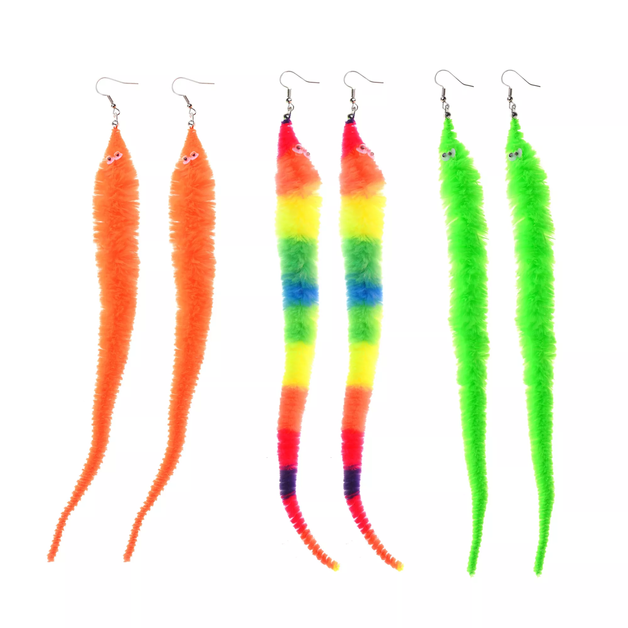 Multi-Pack Magic Worm Dangle Earrings - 3 Pair at Spencer's