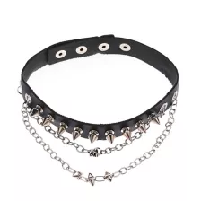 Barb Wire Drop Chain Choker at Spencer's