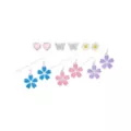 Multi-Pack Pastel Flowers Assorted Earrings - 6 Pack at Spencer's