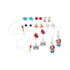 Multi-Pack Circus Earrings - 9 Pack at Spencer's