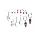 Multi-Pack Flower Coffin Cross Assorted Earrings - 9 Pair at Spencer's