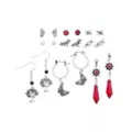 Multi-Pack Crystal Sun Tree Assorted Earrings - 9 Pack at Spencer's