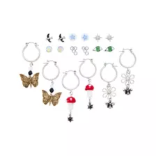 Multi-Pack Butterfly Nature Walk Earrings - 9 Pack at Spencer's