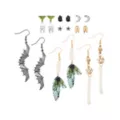 Multi-Pack Garden Fairy Dangle and Stud Earrings - 9 Pair at Spencer's
