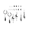 Multi-Pack Moon Crystal Sword Assorted Earrings - 9 Pair at Spencer's