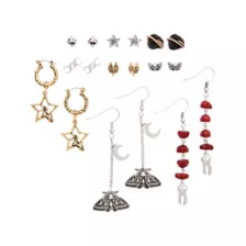 Multi-Pack Dark Fairycore Earrings - 9 Pair at Spencer's