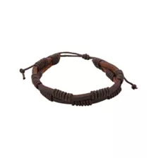 Multi-Pack Beaded Cord Faux Leather Bracelets - 4 Pack at Spencer's