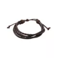 Multi-Pack Beaded and Braided Cord Faux Leather Bracelets - 4 Pack at Spencer's