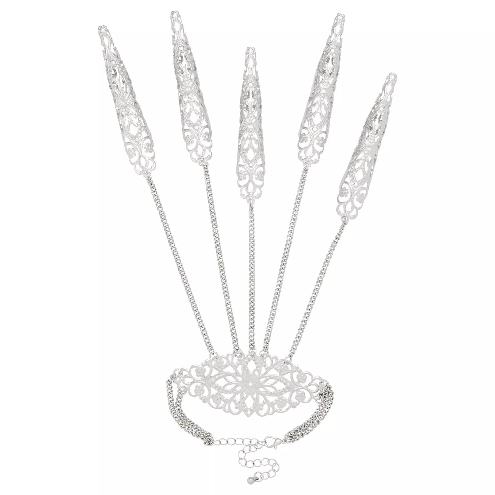 Gothic Chain Hand Bracelet at Spencer's