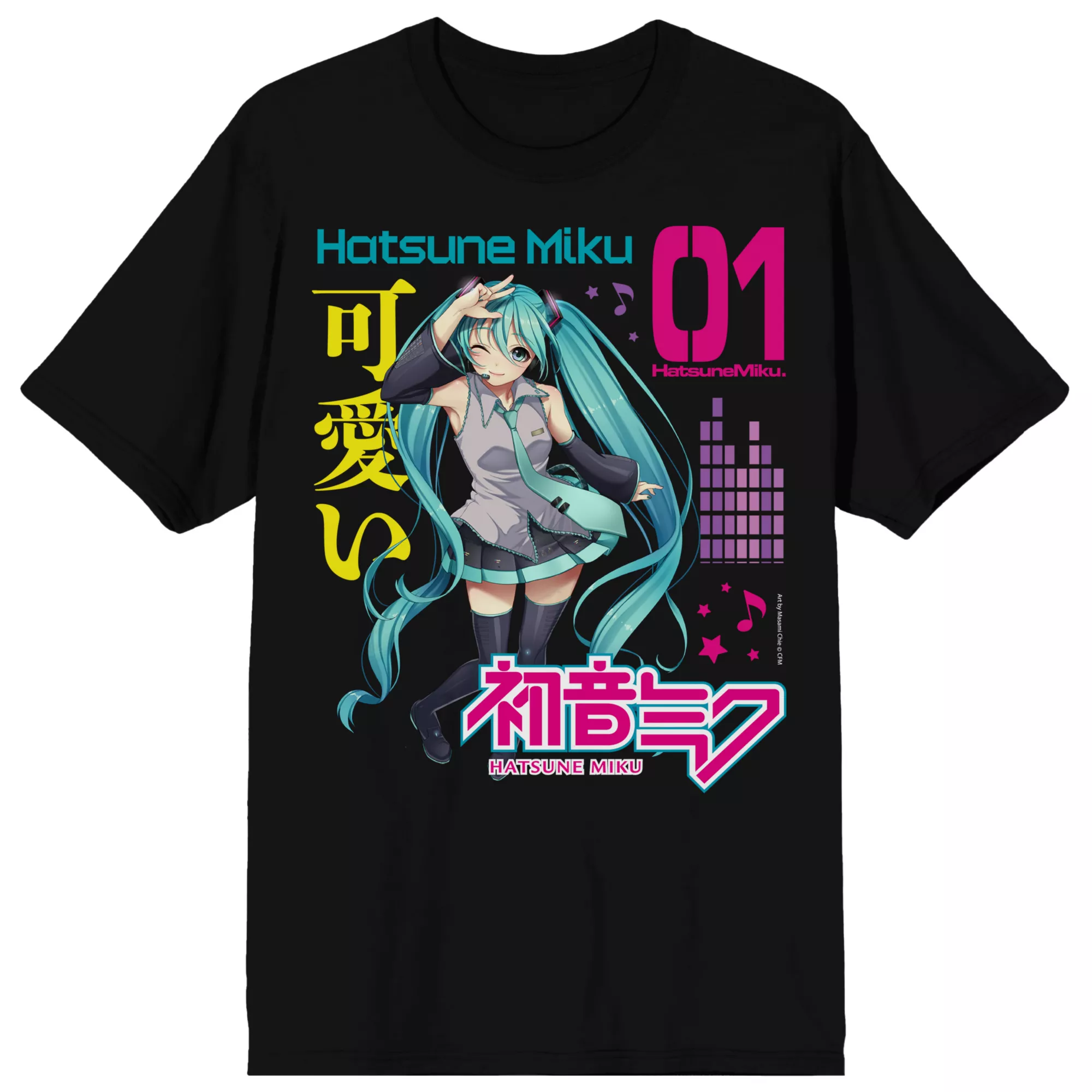 Black Hatsune Miku T Shirt