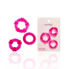 Multi-Pack Sweet Things Cock Rings 3 Pack - Sexology at Spencer's
