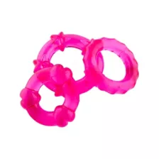 Multi-Pack Sweet Things Cock Rings 3 Pack - Sexology at Spencer's