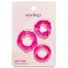 Multi-Pack Sweet Things Cock Rings 3 Pack - Sexology at Spencer's