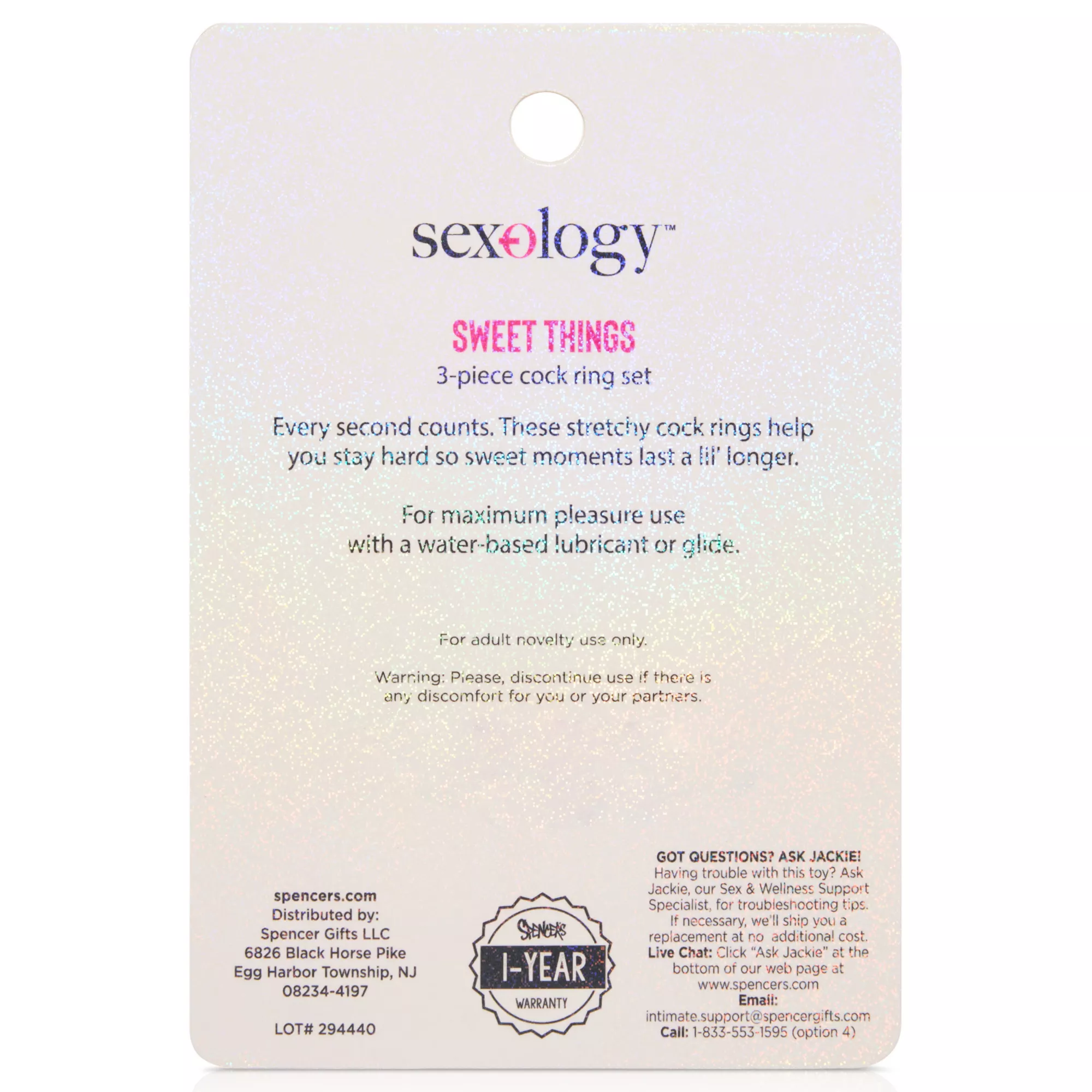 Multi-Pack Sweet Things Cock Rings 3 Pack - Sexology at Spencer's