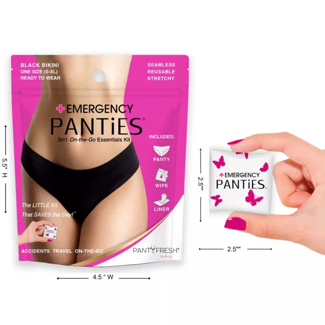Black Emergency Panties Kit at Spencer's