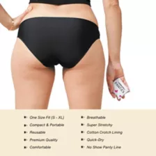 Black Emergency Panties Kit at Spencer's