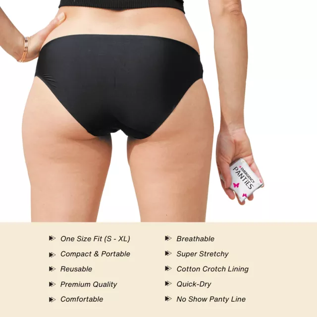 Black Emergency Panties Kit at Spencer's