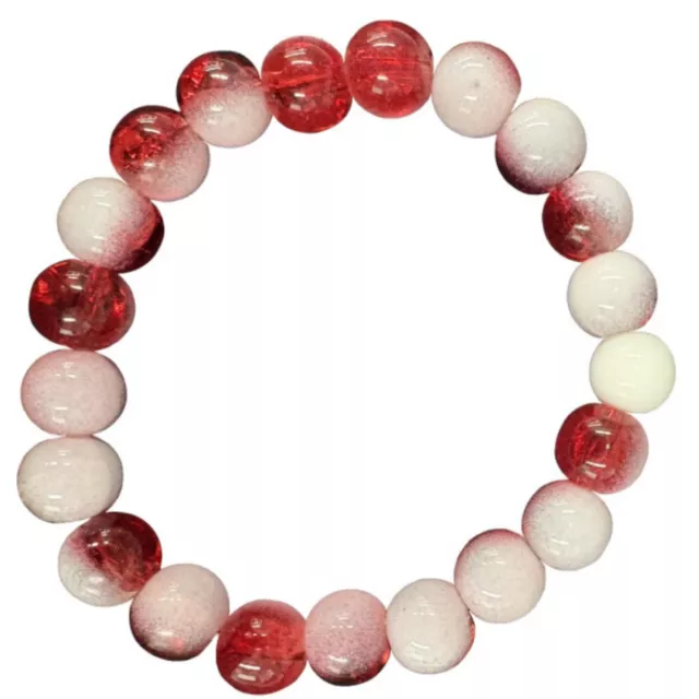 Red and White Long Distance Bracelets - 2 Pack at Spencer's