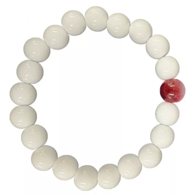 Red and White Long Distance Bracelets - 2 Pack at Spencer's