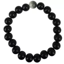 Black and Gray Marble Long Distance Bracelets - 2 Pack at Spencer's