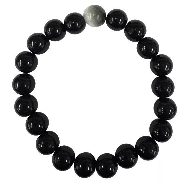 Black and Gray Marble Long Distance Bracelets - 2 Pack at Spencer's