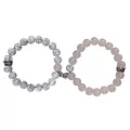 Rose and White Marble Long Distance Bracelets - 2 Pack at Spencer's