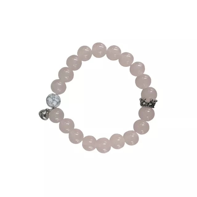 Rose and White Marble Long Distance Bracelets - 2 Pack at Spencer's