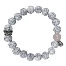 Rose and White Marble Long Distance Bracelets - 2 Pack at Spencer's