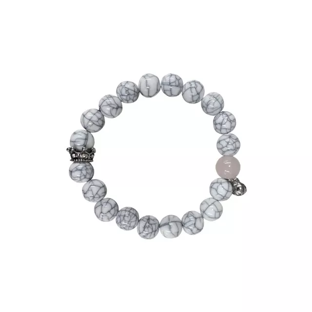 Rose and White Marble Long Distance Bracelets - 2 Pack at Spencer's