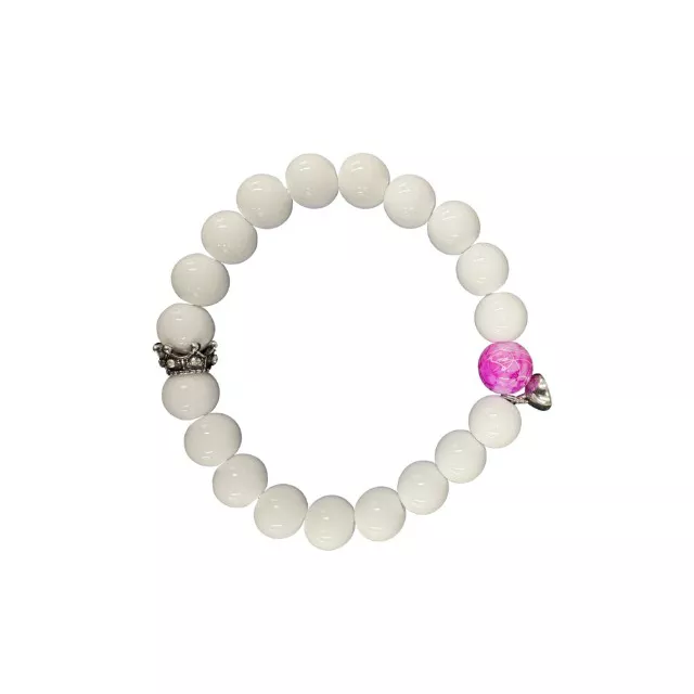 Pink and White Long Distance Bracelets - 2 Pack at Spencer's