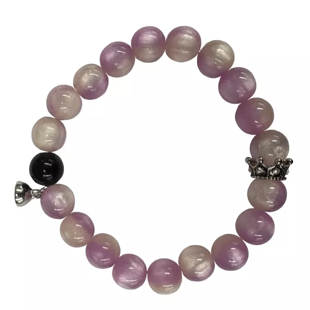 Multi-Pack Black and Purple Long Distance Bracelets - 2 Pack at Spencer's