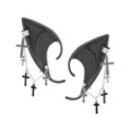 Pierced Gothic Cross Elf Ear Cuffs at Spencer's