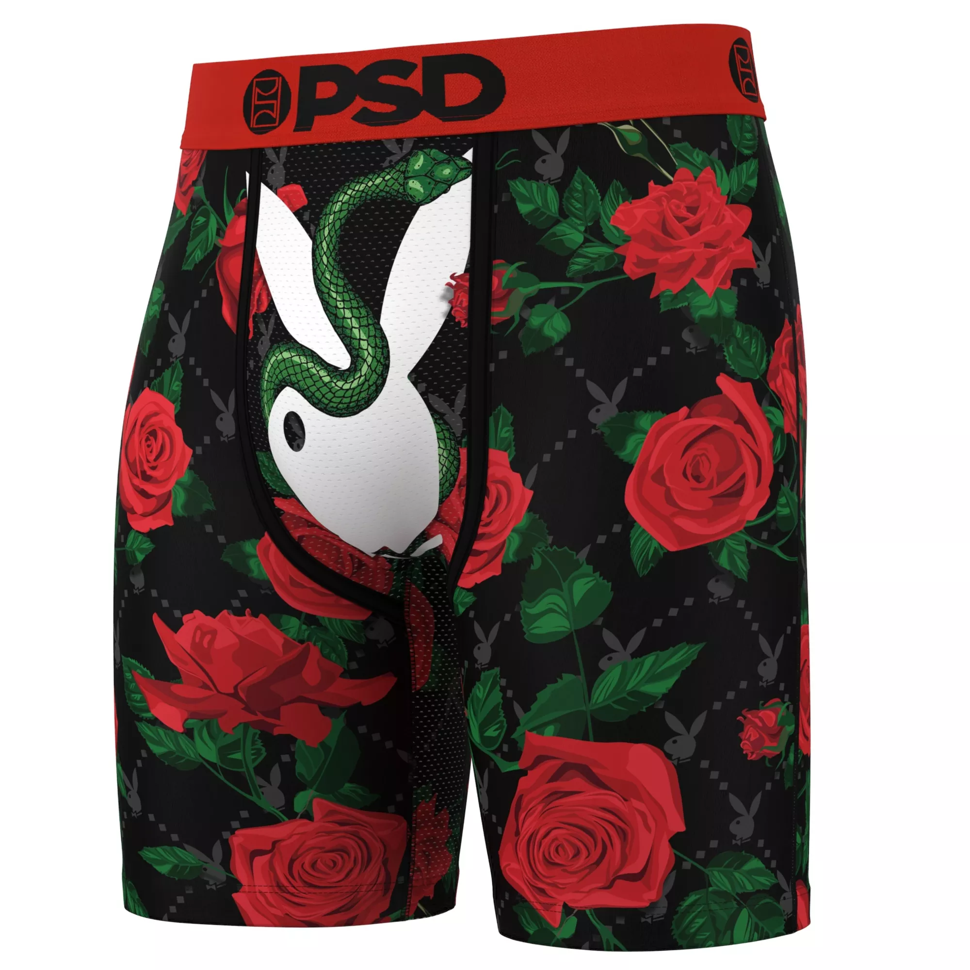 PSD Playboy Floral Snake Boxer Briefs at Spencer's