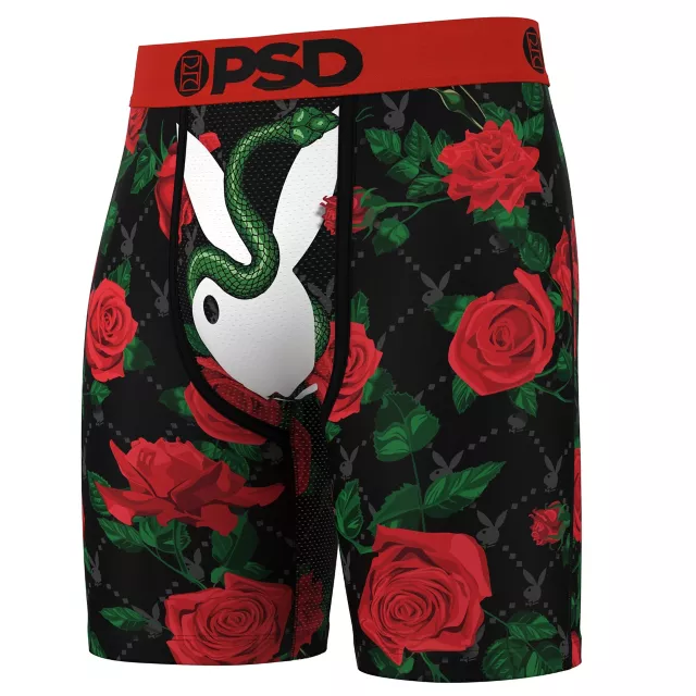 PSD Playboy Floral Snake Boxer Briefs at Spencer's