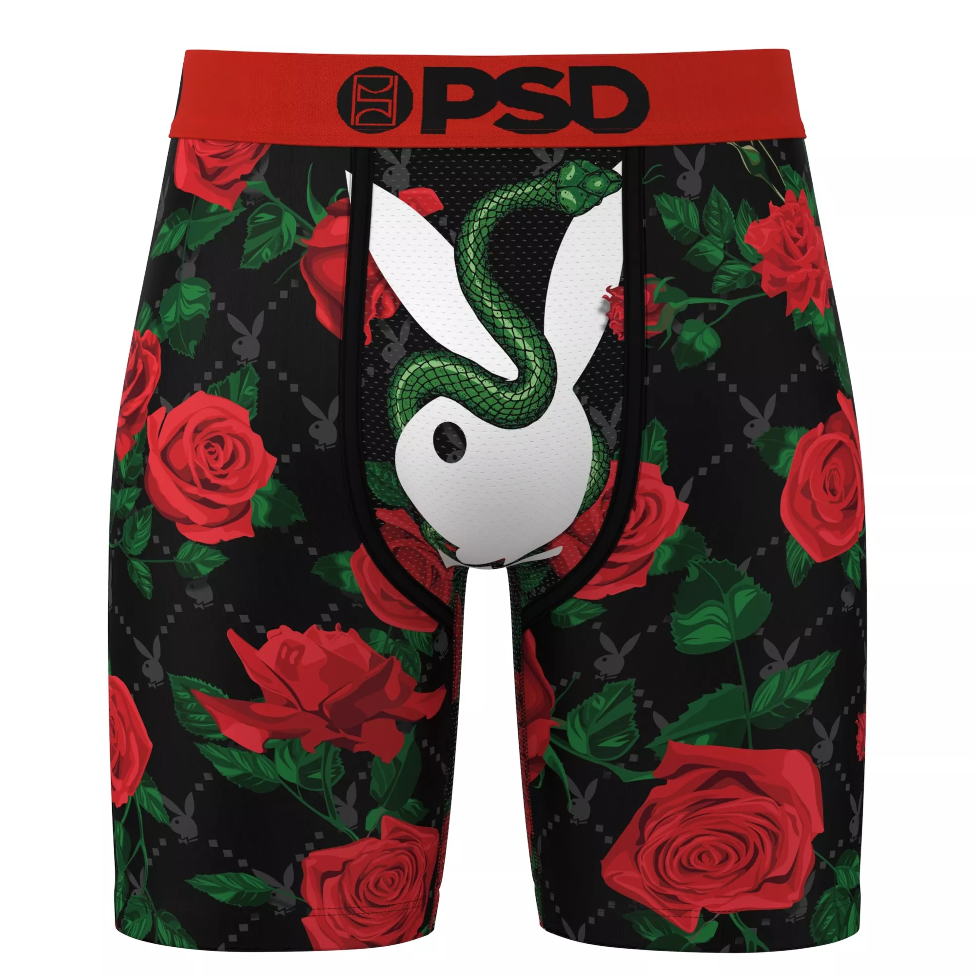 PSD Playboy Floral Snake Boxer Briefs at Spencer's