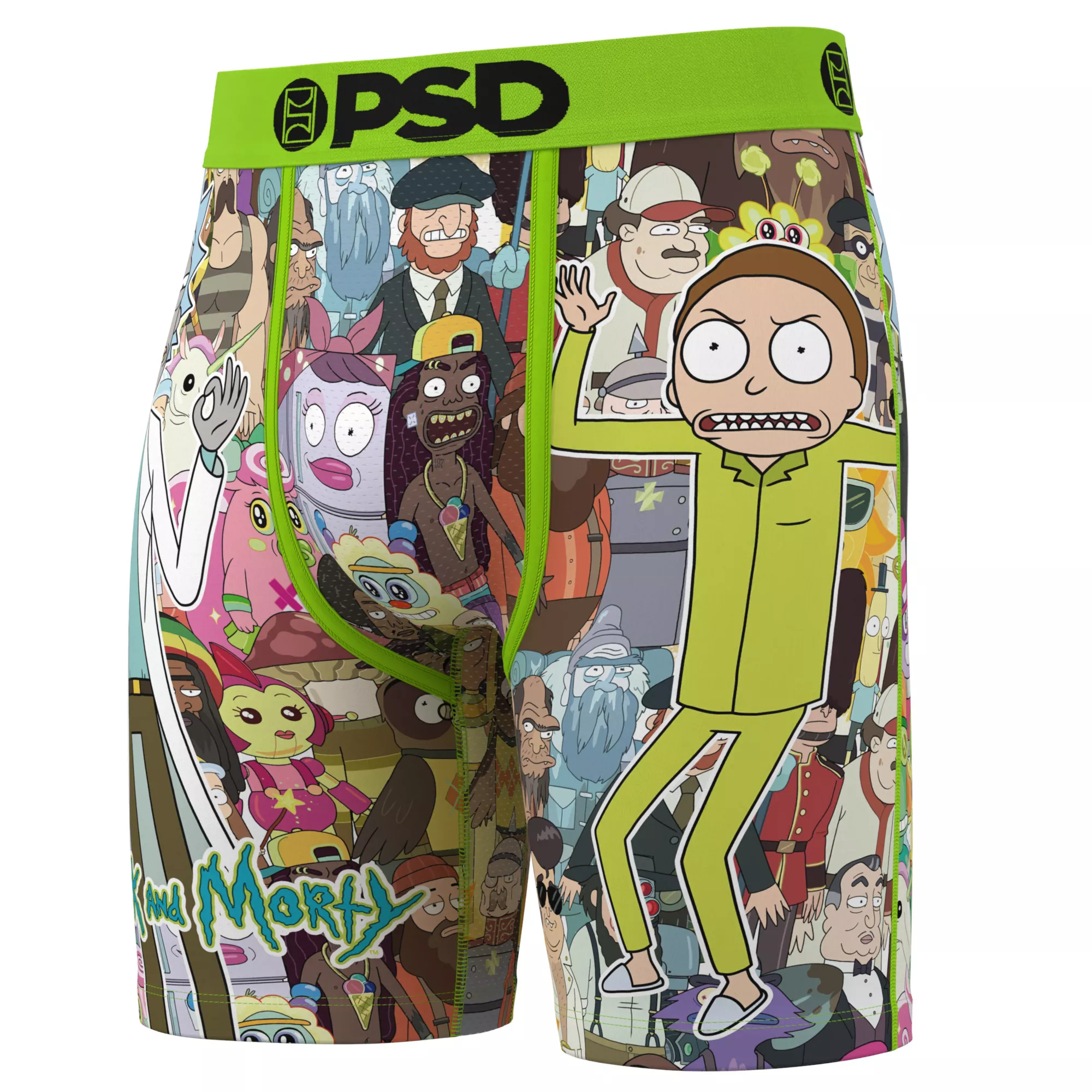 PSD Rick and Morty Collage Boxer Briefs at Spencer's