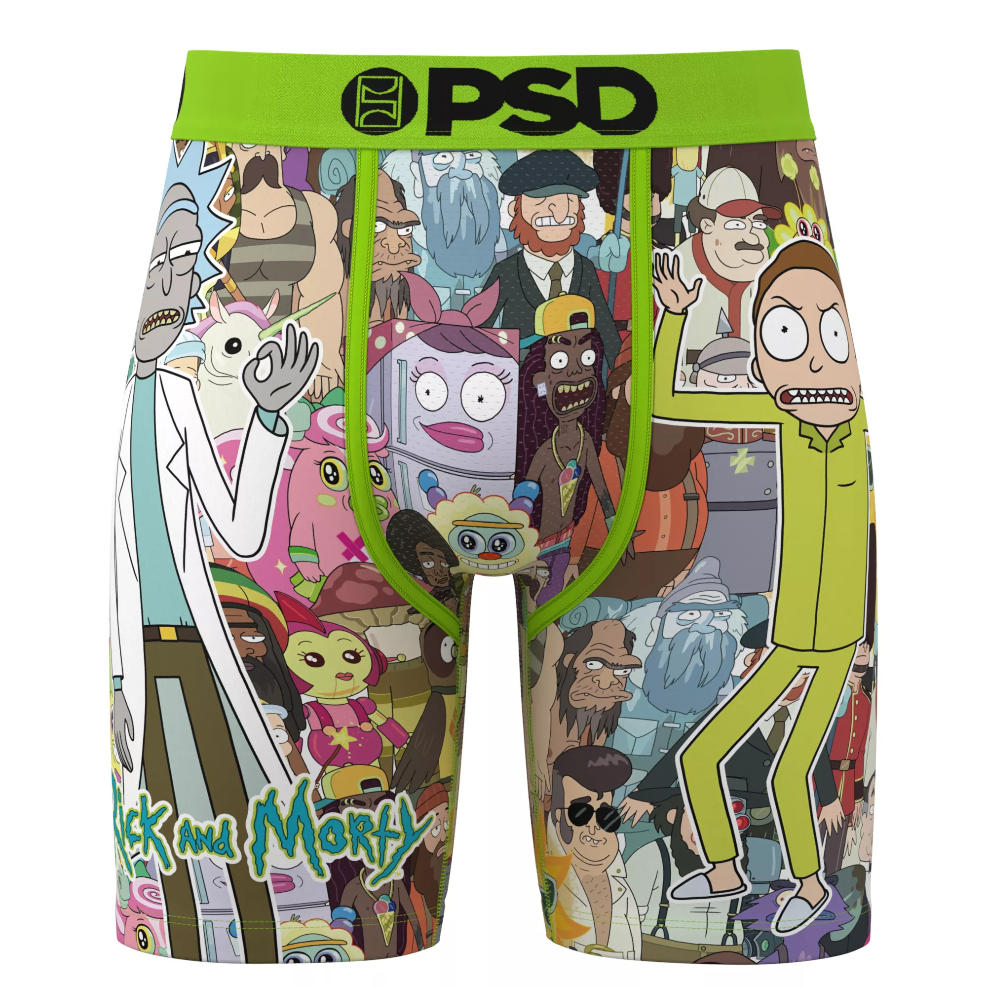 PSD Rick and Morty Collage Boxer Briefs at Spencer's