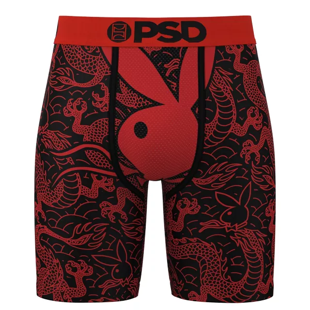 PSD Playboy Dragon Print Boxer Briefs at Spencer's