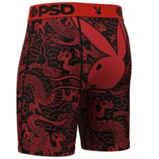 PSD Playboy Dragon Print Boxer Briefs at Spencer's