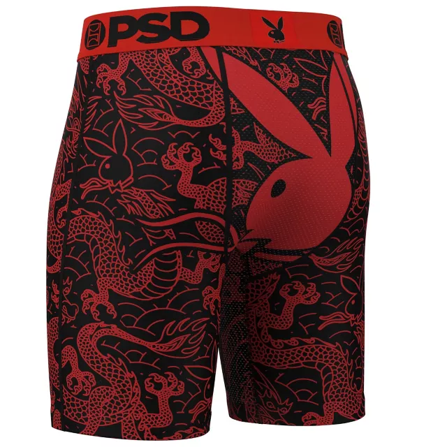 PSD Playboy Dragon Print Boxer Briefs at Spencer's